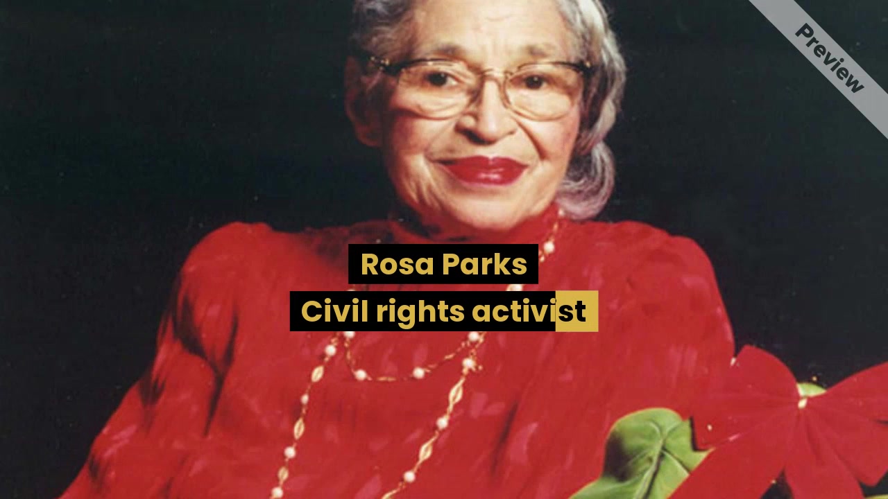 Black History | Rosa Parks Video Template